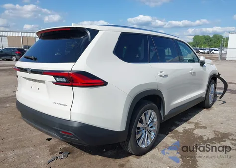 2024 Toyota Grand Highlander Platinum from USA, damaged, VIN 5TDAAAB57RS015864